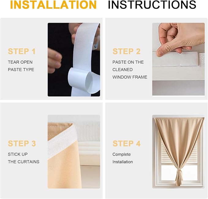 Self Sdhesive Curtains for Windows - Image 2