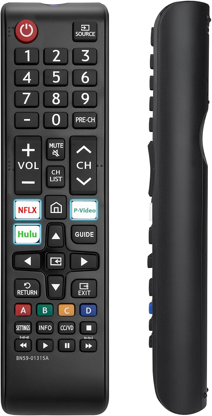 Replacement BN59-01315A BN59-01315J Remote Control Compatible with Samsung 4K Crystal UHD 6/7/8/9/TU-7000 Series Smart TV(BN59-01315E)