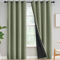 Yakamok Light Sage Blackout Curtains 96 inches Long by Yakamok