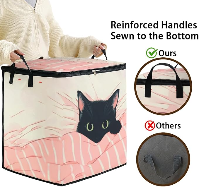 2pcs blanket storage bag for under bed, closet organizers 95L | clothing - Image 4