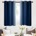 SimpleHome Ombre Blue to Grey White Curtains by SimpleHome