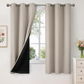 YoungsTex Camel 100% Blackout Curtains 63 Inches Length by YoungsTex