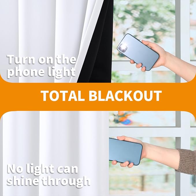 YoungsTex Thermal 100% Blackout Curtains 80 Inch Length - Image 7
