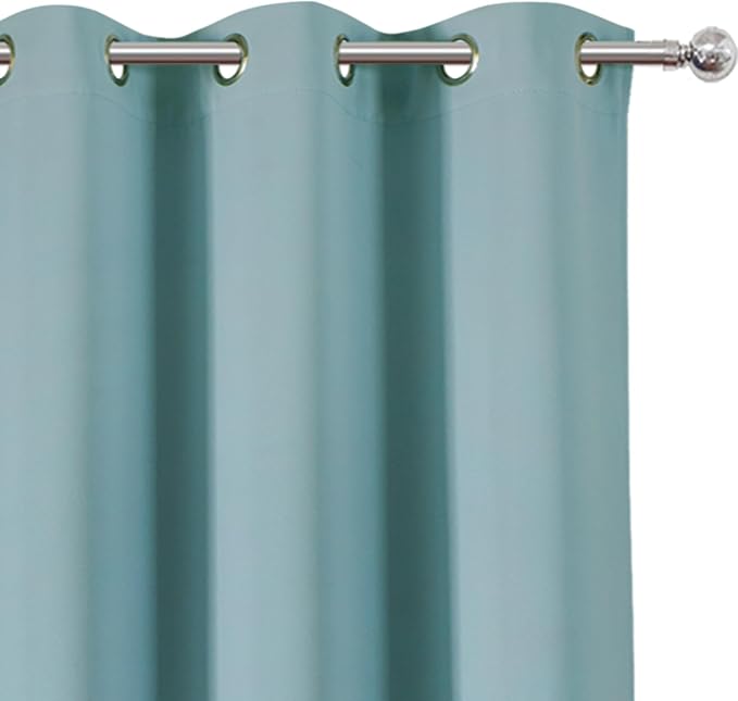 Stone Blue Thermal Blackout Curtains/42 x 95 Inch/Set of 2 Panels Room - Image 6