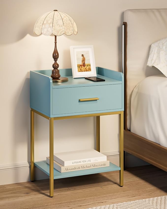 Nightstand, Modern Bedside Table Night Stand - Image 3