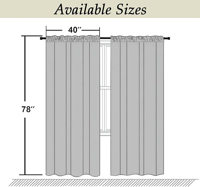 Simplebrand Ava Aqua Blackout Curtains - Image 9