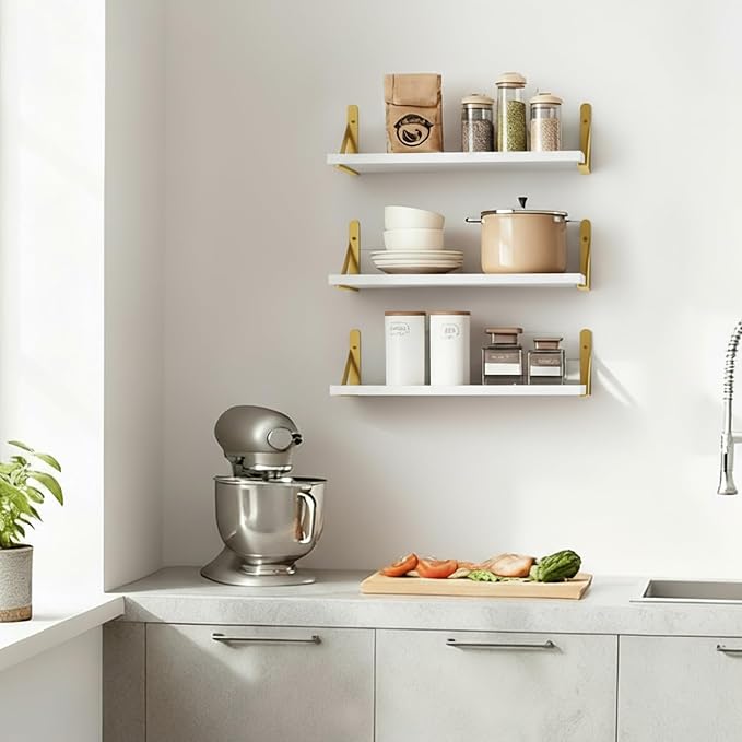 Fixwal Wall Floating Shelves for Home Decor | Wood Shelves, Natural Grain - Image 7