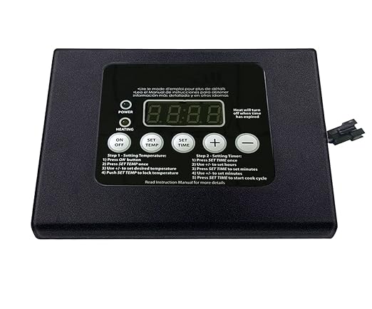 Digital Control Panel for masterbuilt, with LED Digital Display, Compatible with Masterbuilt ESQ30B, ESQ30S, 20070106 and Other Smoker Grill Models，Part Number：990050048