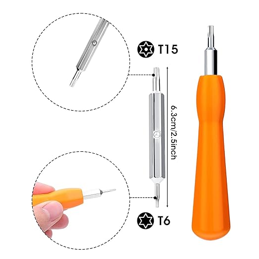 Replacement Screws for Doorbell - Orange Screwdriver T6 T15 & + 20Pcs Screws for Doorbell 2nd Gen & Pro