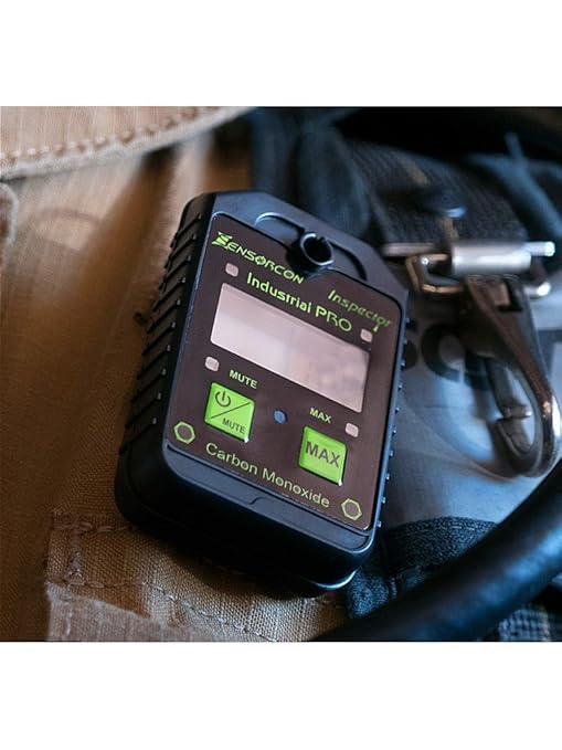Sensorcon Industrial CO Carbon Monoxide Monitor with Visual, Audible and Vibrating Alerts, Waterproof