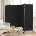 Room Divider 4 Panel Partition Room Dividers and Folding Privacy Screens by Kecreque