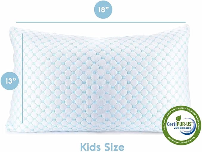 Nestl Cooling Pillow for Sleeping 2 Pack, Luxury Shredded Memory Foam Pillows - Image 3