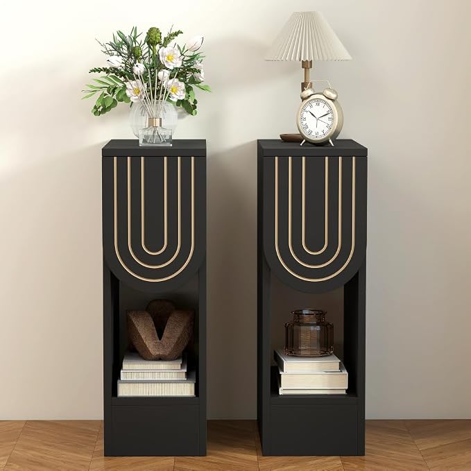 weselon Narrow Nightstand, Slim Bedside Table - Image 8
