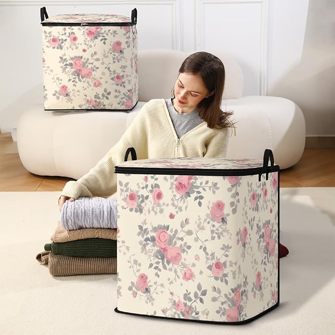 2pcs blanket storage bag for under bed, closet organizers 95L | clothing - Image 5