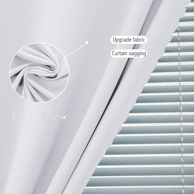 Portable Light Blocking Curtains Self Stick Design Removable Adhesive Window - Image 5