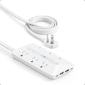 Anker Power Strip with 300J Surge Protector, 10ft Outlet Extender, 6AC | Flat by Unknown