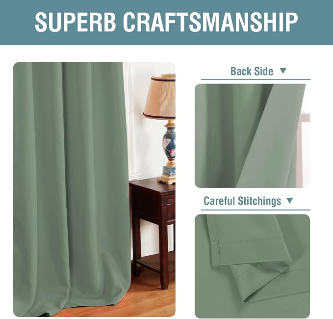 H.VERSAILTEX Blackout Curtain for Bedroom Thermal Insulated Window Treatment - Image 3
