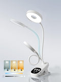 Clip On Desk Lamp Wireless 6000mAh Rechargeable LED Reading Light 3 Colors | by AuroraNiteBeam