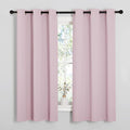 NICETOWN Baby Pink Blackout Curtains 48 inches Length by NICETOWN