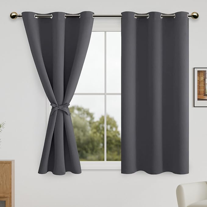 DWCN Dark Grey Blackout Curtains - Image 8