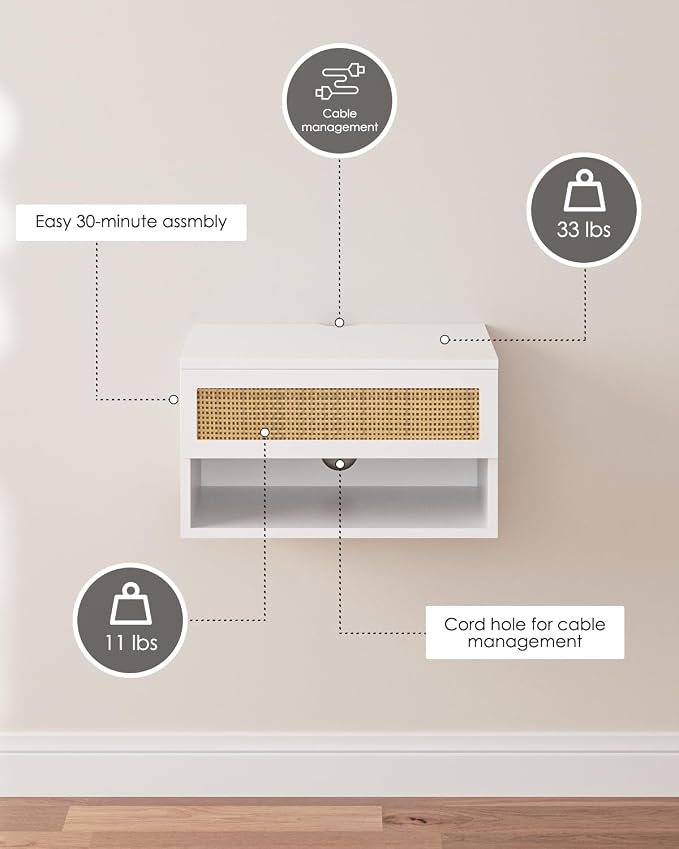 Modern Floating Nightstand - Image 9