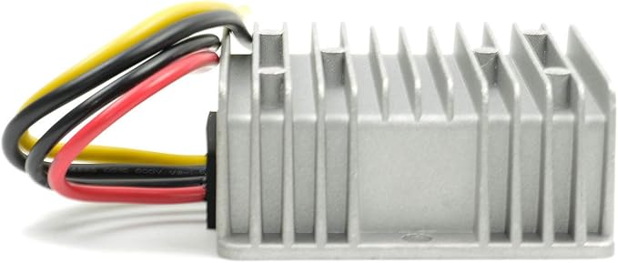 QJFCare Golf Cart DC/DC Converter Regulator 36V 48V Step Down to 12V 20A 240W, Power Supply Module Buck Transformer, Waterproof Voltage Reducer, for Golf Cart, Forklifts, Car, Truck