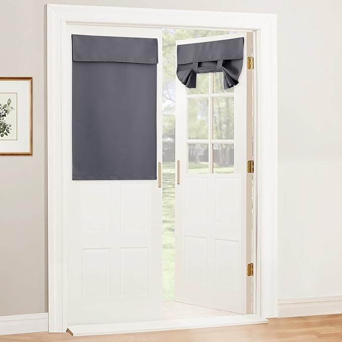 RYB HOME Kitchen Window Curtains Stick on Small Curtains by RYBHOME