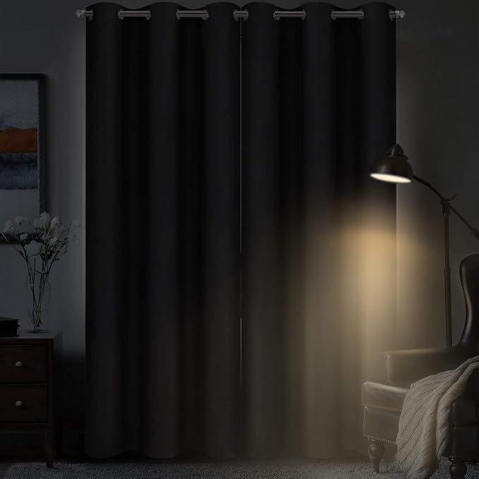 Diraysid Blackout Curtains for Bedroom Grommet Thermal Insulated Room Darkening - Image 3