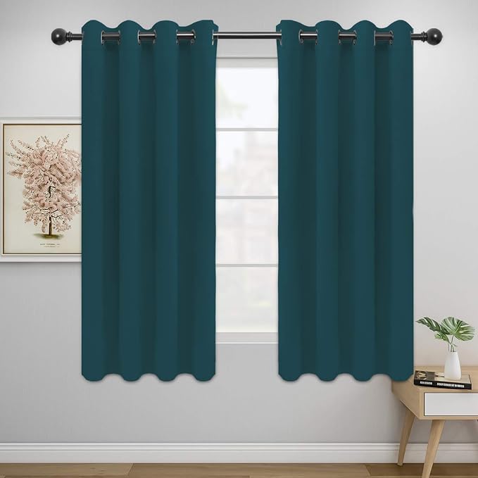 Easy-Going Blackout Curtains for Bedroom, Solid Thermal Insulated Grommet and by Easy-Going