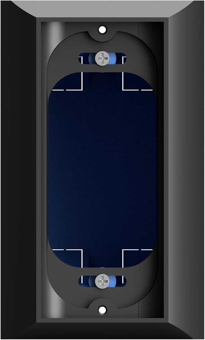 Ring Doorbell Mount - Hidden River Lab genuine Wall plate for Ring Wired Doorbell PRO (formerly Ring PRO2) - Premium adapter plate - Black
