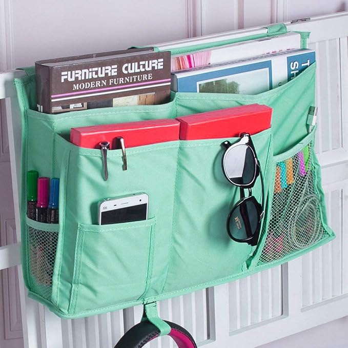 Sugaroom Bedside Storage Caddy, Bunk Bed Organizer Bed Storage Pocket Bedside - Image 2