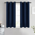 COSVIYA Grommet Room Darkening Navy Blue Curtains 45 inch Long by COSVIYA