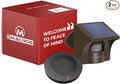 eMACROS Solar Wireless Driveway Alarm — 1/2 Mile Long Range Motion Sensor for Long Driveways, Homes & Large Properties, Outdoor Weatherproof Security Alert System, Plug‑in Receiver