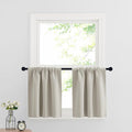 RYB HOME Cafe Curtains 24 inch Length, RV Camper Window Curtains | Short Small by RYBHOME