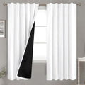 BGment Pure White 100% Blackout Curtains 72 Inches Long by BGment