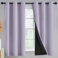 Yakamok Lilac Blackout Curtains 63 inches Long by Yakamok