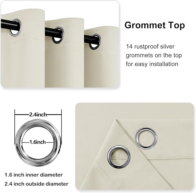 DWCN Blackout Curtains for Bedroom - Image 3