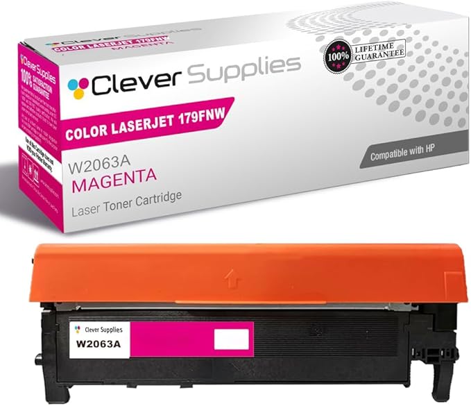 CS Replacement Compatible with HP 179FNW Toner Cartridge W2063A to use with 150A 150NW 178NW 178NWG (Magenta, 1-Pack)