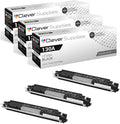CS Replacement Compatible with HP 130A CF350A Black Color M176 M177 M177FW PRO M176 M176N MFP M177FW MFP M176 MFP M177 PRO 100 MFP M176 M177 M177FW Toner Cartridge 3 Set