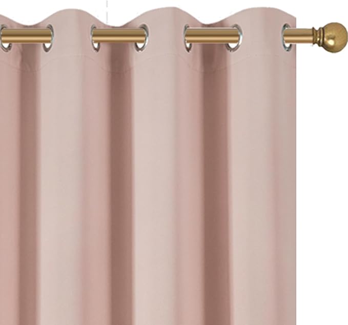 Diraysid Blush Grommet Blackout Curtains - Image 7
