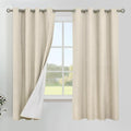 YoungsTex Natural Linen Blackout Curtains 63 Inches Long by YoungsTex