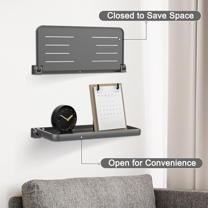RV Aluminum Foldable Shelf- 12.2x5.5 Wall Mounted Space Saver | Add Extra - Image 9