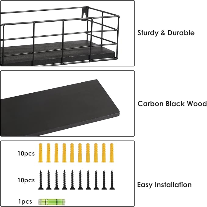 Fixwal Wire Frame Floating Shelves - Image 4