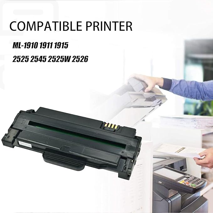 TEDGSH MLT-D105L Toner Cartridge Compatible for Samsung ML-1910 1911 1915 2525 2545 2525W 2526 Printers, 2,500 Pages Black