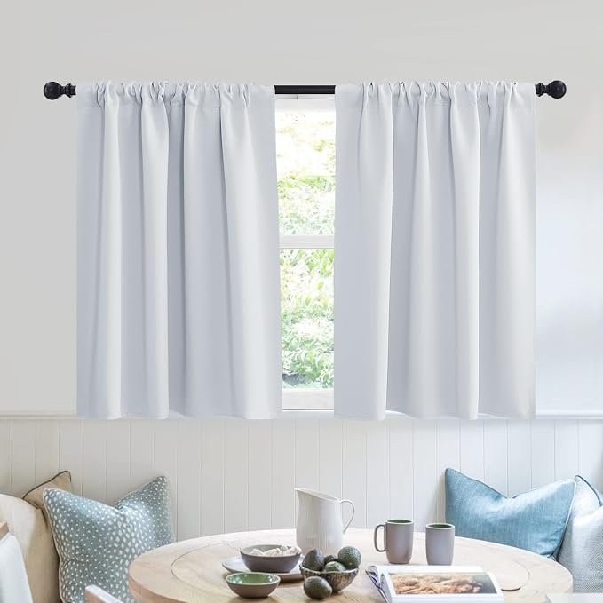 RYB HOME Short Privacy Curtains 30 inch Long by RYBHOME