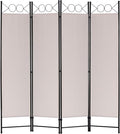 FDW 4 Panel Room Divider and Folding Portable Partition Screen, 6FT Wall by FDW