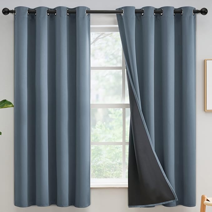 Thermal Insulated 100% Blackout Curtains by Yakamok