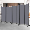 Room Divider 6 Panel-176''Wide Folding Privacy Screen, Large Partition Wall | by HOMSCREENER