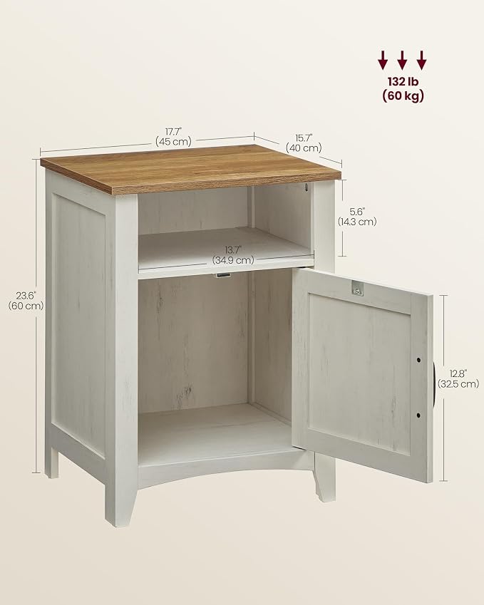 VASAGLE Farmhouse Nightstand - Image 3