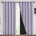 Yakamok Lilac Blackout Curtains 96 inches Long by Yakamok